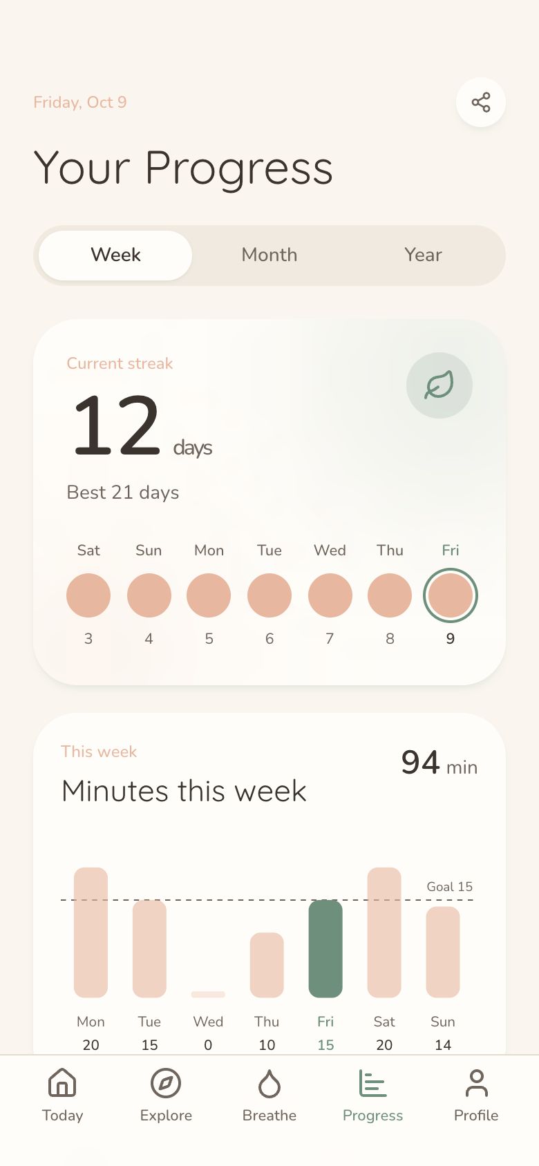 Stillwater Progress screen
